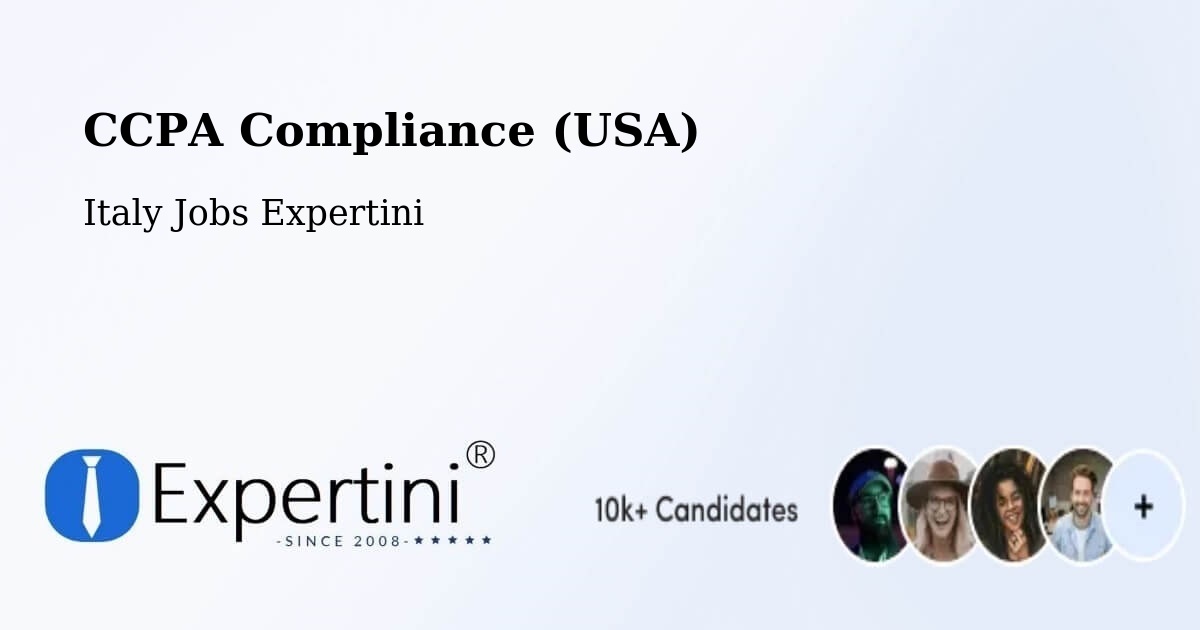 CCPA Privacy Rights & Compliance Notice – Bellocchi - Italy Jobs Expertini