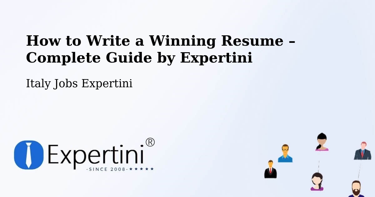 Resume Writing Guide for Job Seekers – Bellocchi - Bellocchi, Italy Jobs Expertini